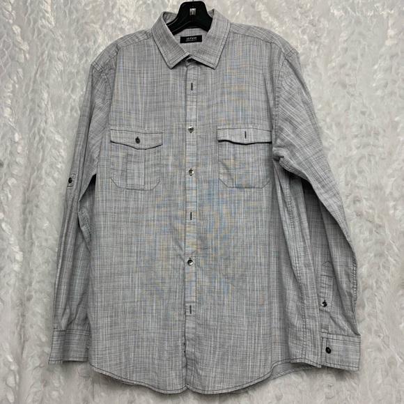 Alfani Other - Alfani Mens Gray Large L Regular Fit Long Sleeve